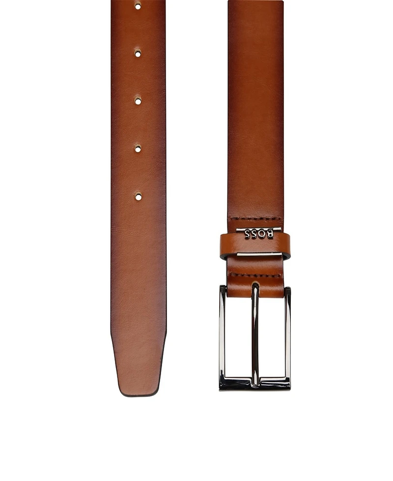 Hugo Boss Men's Evening Pin-Buckle Leather Belt