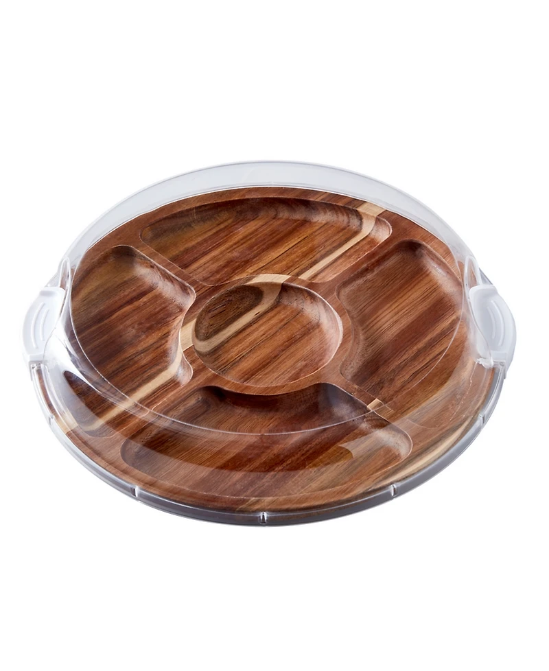 Farberware Round Build-a-Board 3.5" Acacia Cutting Board