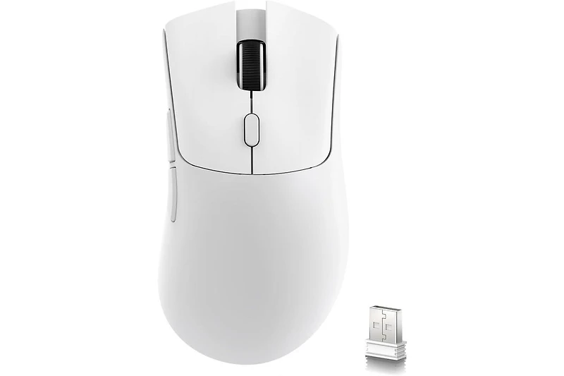 risokeys Wireless Mouse, Tri-Mode Connection (2.4G/Wired/BT5.2), 55g Lightweight, 18K Dpi Optical Sensor, 20 Million Key Life, Ergonomic Design for Pc