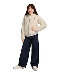 Tommy Hilfiger Girls 7-16 Minky Loose Fit Zip Up Hoodie
