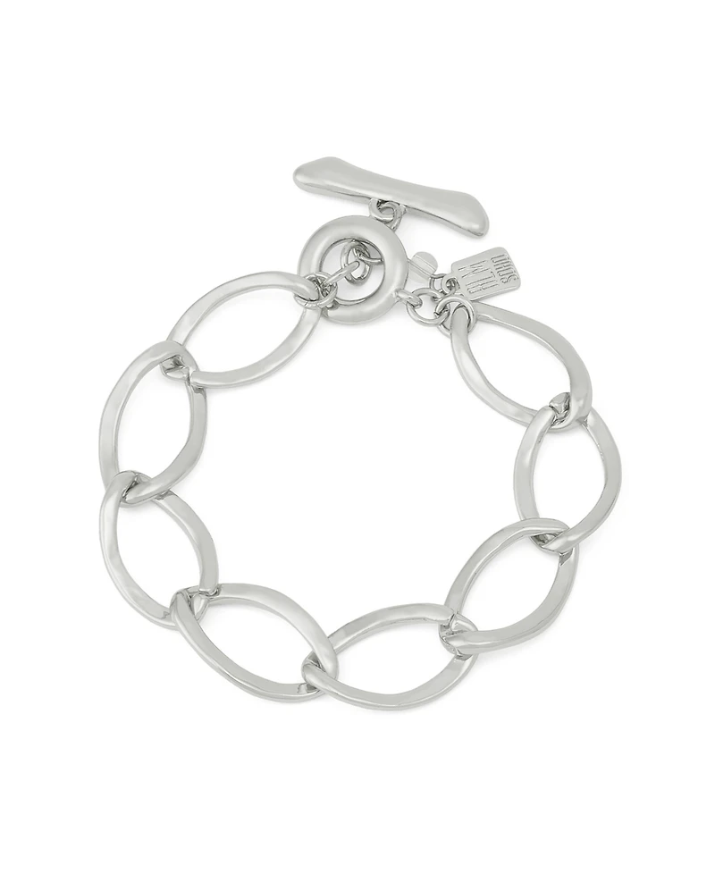 Robert Lee Morris Soho Silver Link Toggle Bracelet
