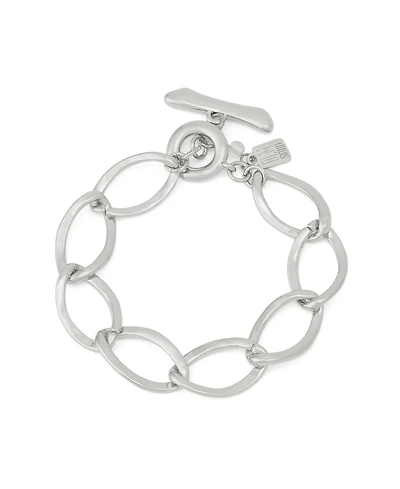 Robert Lee Morris Soho Silver Link Toggle Bracelet