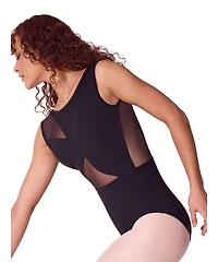 Capezio Women's Soft Elegance Asymmetrical Boat Neck Leotard