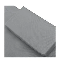 vidaXL Sun Lounger Oxford Fabric, Polyester, Steel Large