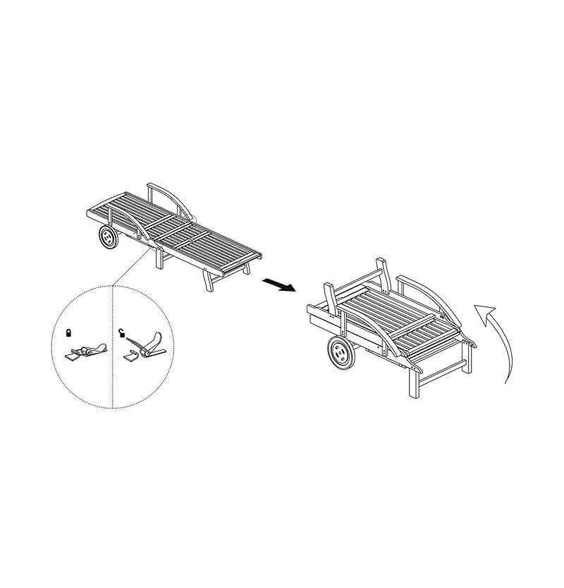 vidaXL 2-Pc. Solid Acacia Wood Sun Lounger Set