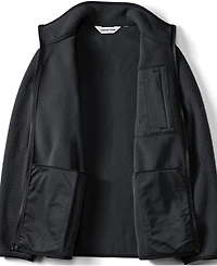 Lands' End Men's Tall Full Zip High Pile Fleece Jacket