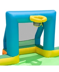 Skonyon Inflatable Water Park with Slides, Pool & Sports Games