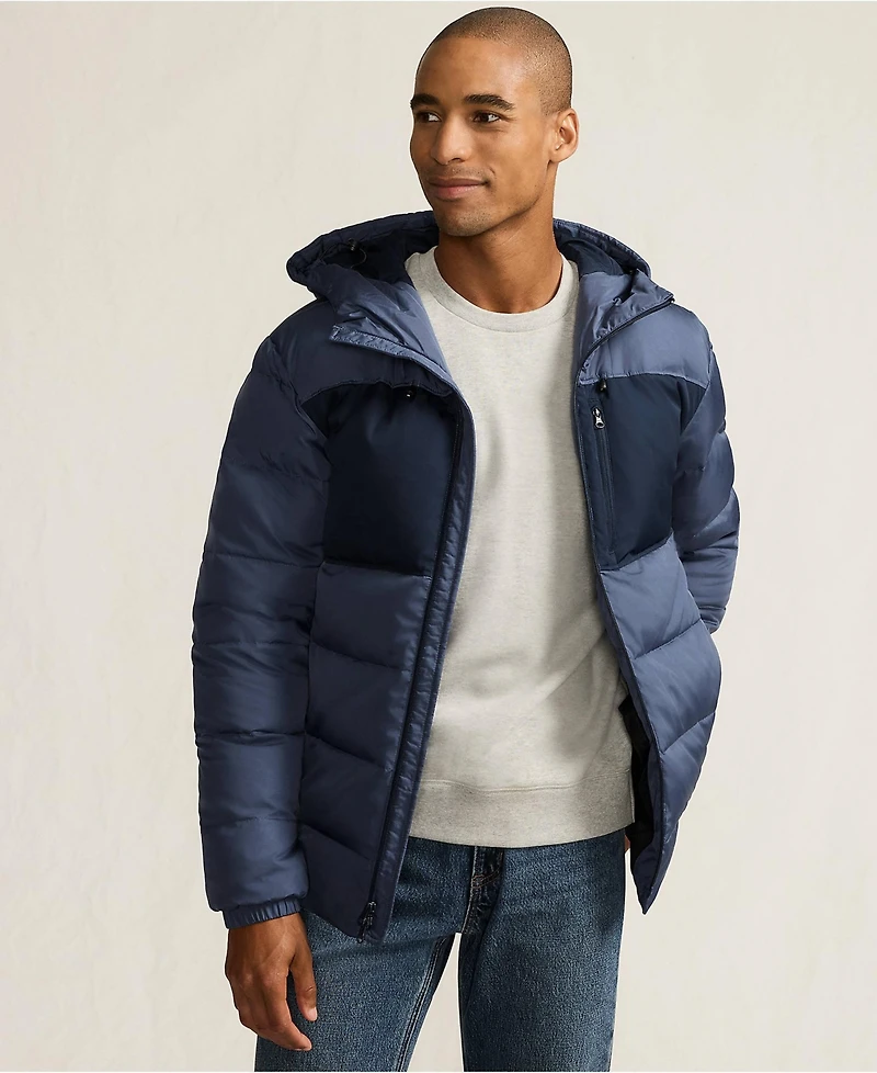 Lands' End Big & Tall Max 600 Down Puffer Hooded Jacket