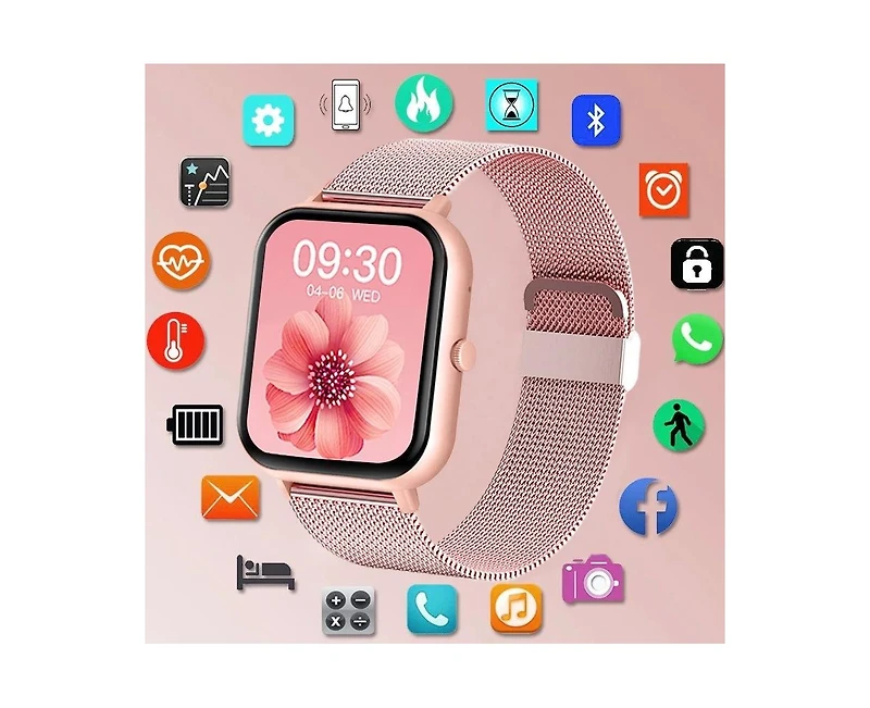 Ruxing Smart Watch - Ai Voice Assistant, Multi-Sport Modes, Heart Rate & Sleep Monitor