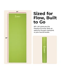 Sunny Health & Fitness Durable Tear-Resistant Yoga Mat