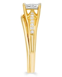 Macy's Diamond Bridal Set (1/4 ct. t.w.) in 10k Two Tone Gold