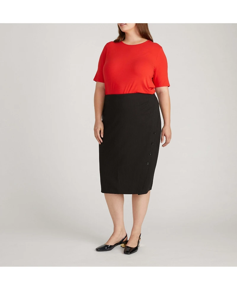 Universal Standard Women's Plus Anya Ponte Skirt