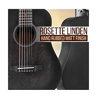 Pyle 34" Acoustic Guitar Kit - 6-String 1/2 Junior Size Guitar with Accessories, Black (PGA820BK)