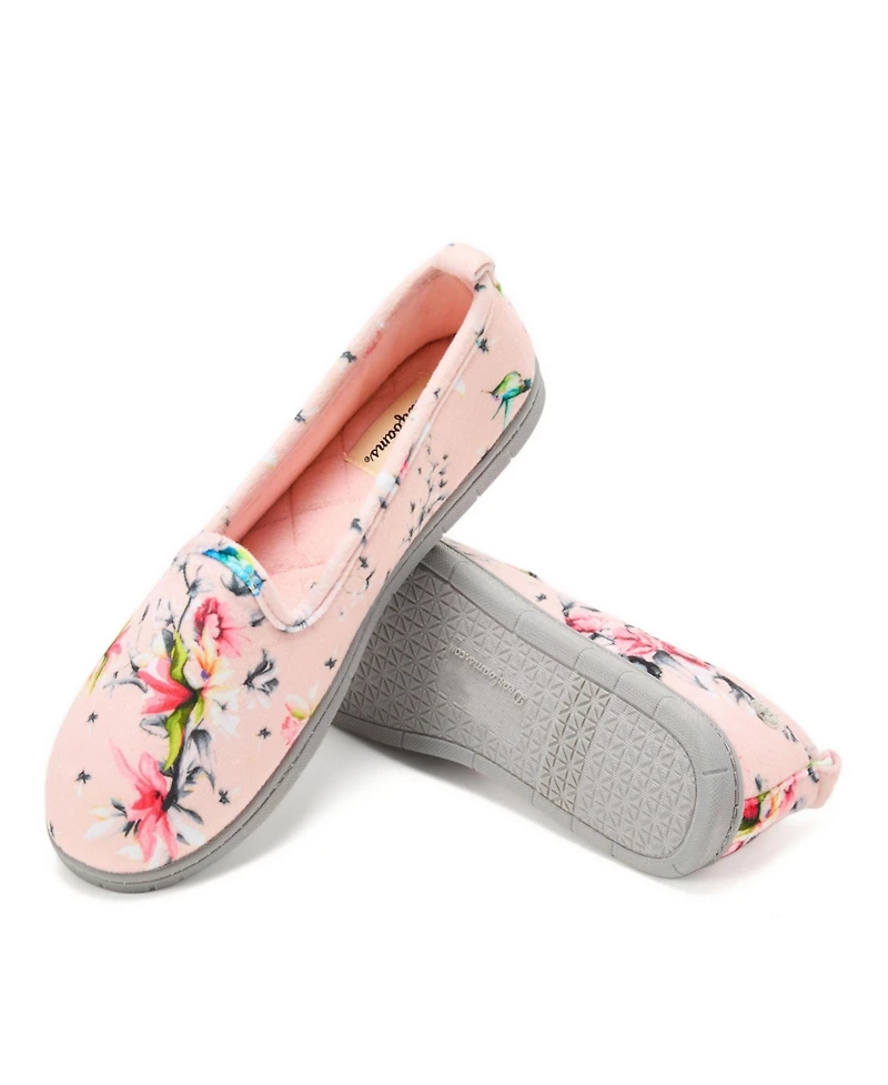 Dearfoams Women's Rachel Velour Closed Back House Slipper