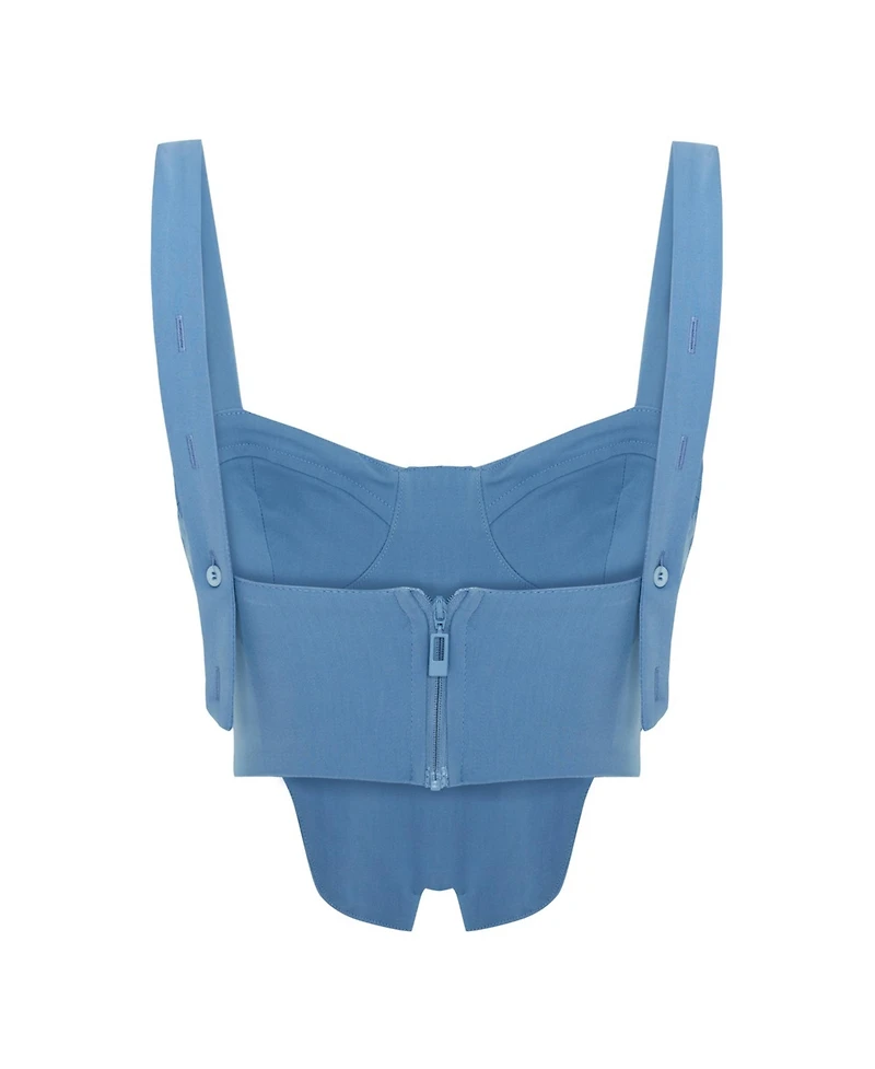 Pcfg Women's Cotton Woven Corset Top