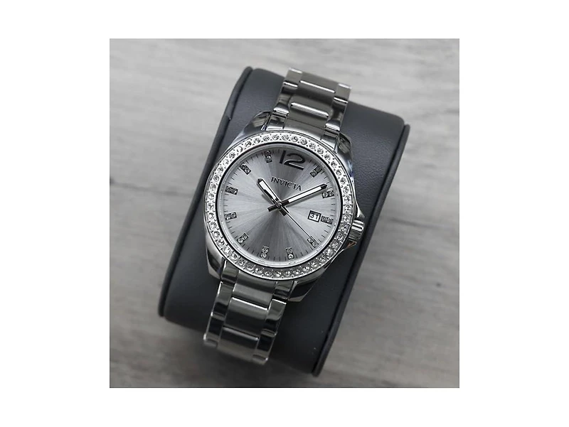 Invicta Women's 49846 Angel Quartz PC32 Silver Dial Watch
