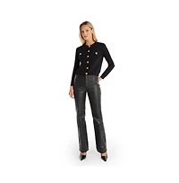 The Noli Shop Women's Loretta Knit Cardigan Top - Black