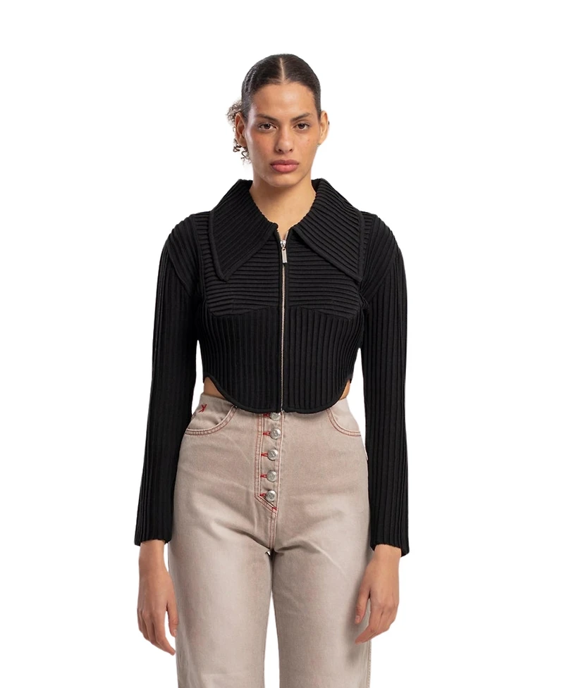 Pcfg Women's Fitted Knit Cardigan