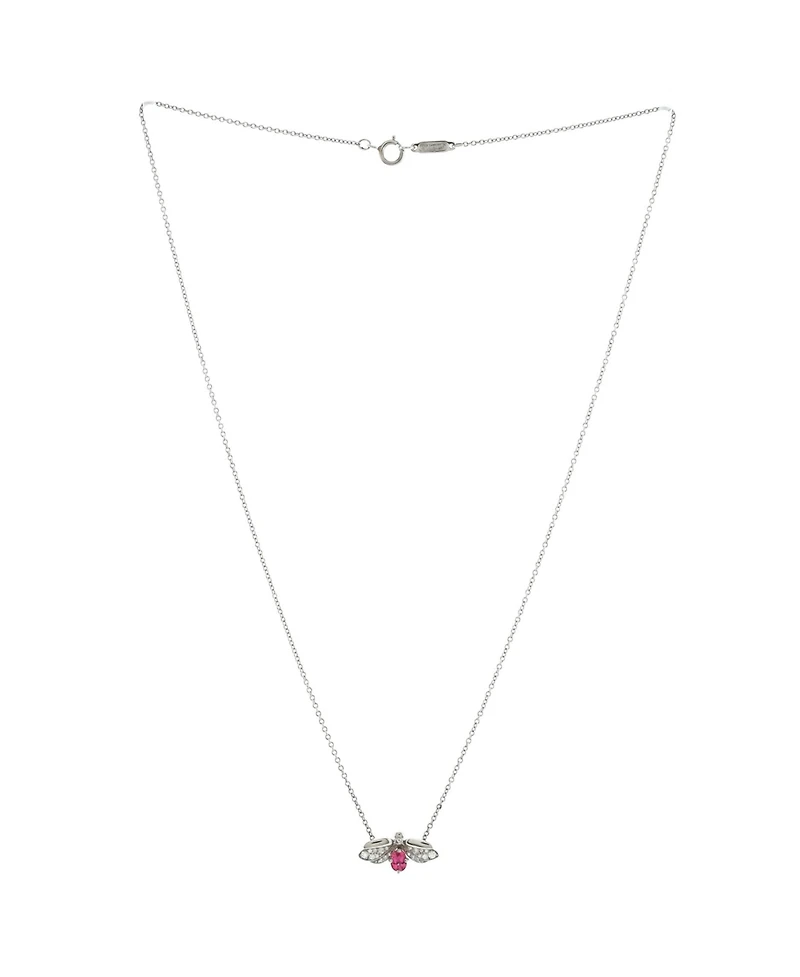 Pre-Owned Tiffany & Co Paper Flowers Firefly Pendant Necklace