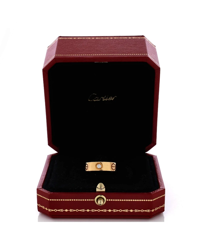 Pre-Owned Cartier Love 3 Diamonds Band Ring