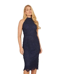 Yumi Women's Lace Halter Neck Dress