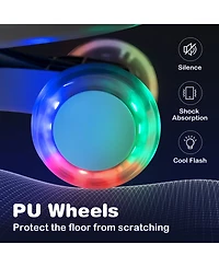 Sugift Wiggle Car Ride-on Toy with Flashing Wheels