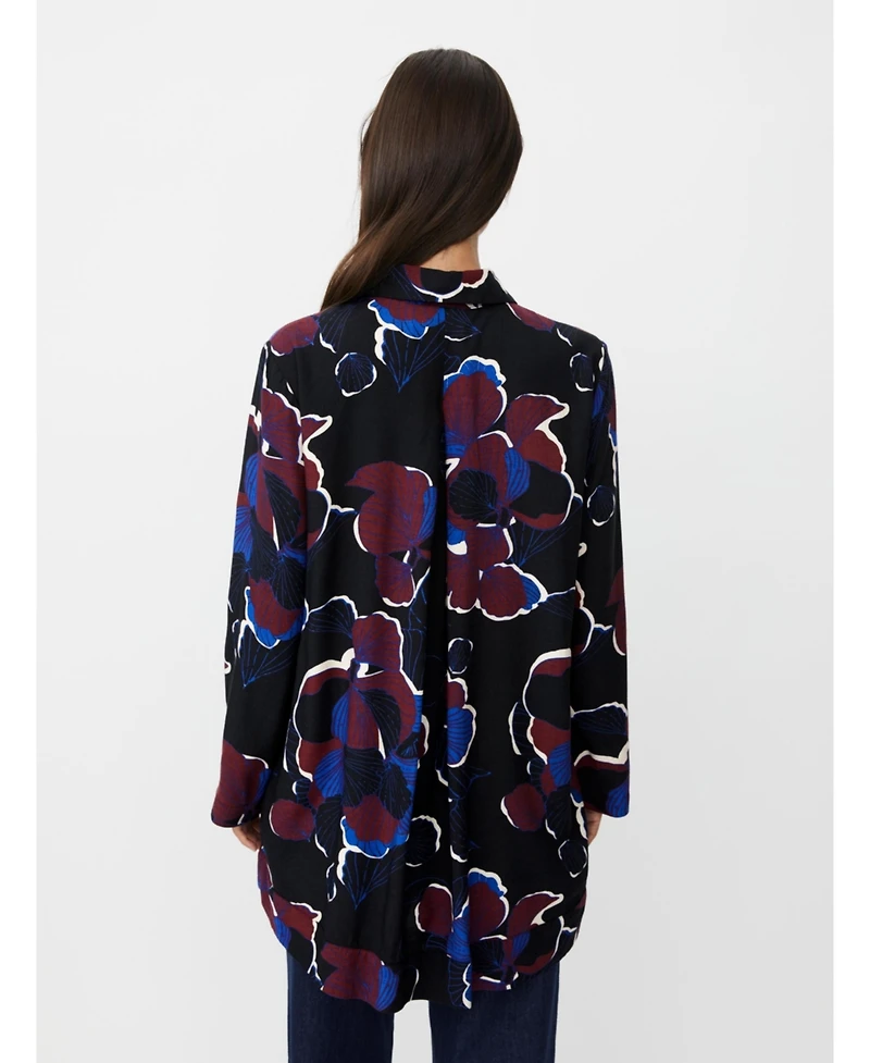 Masai Copenhagen Women's Grivon Collared Long Sleeve Floral Tunic