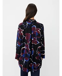 Masai Copenhagen Women's Grivon Collared Long Sleeve Floral Tunic