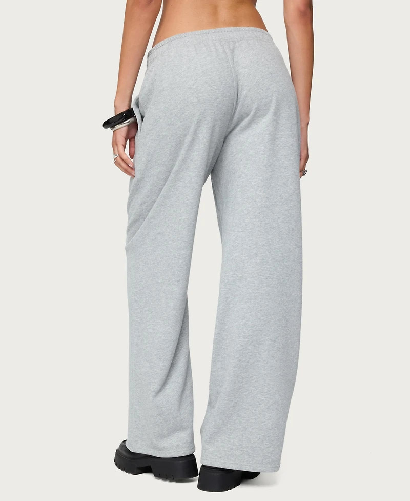 Edikted Women's Lorelle Wide Leg Sweatpants