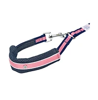Dogs & Cats Co. Striped Dog Leash Red and Pink