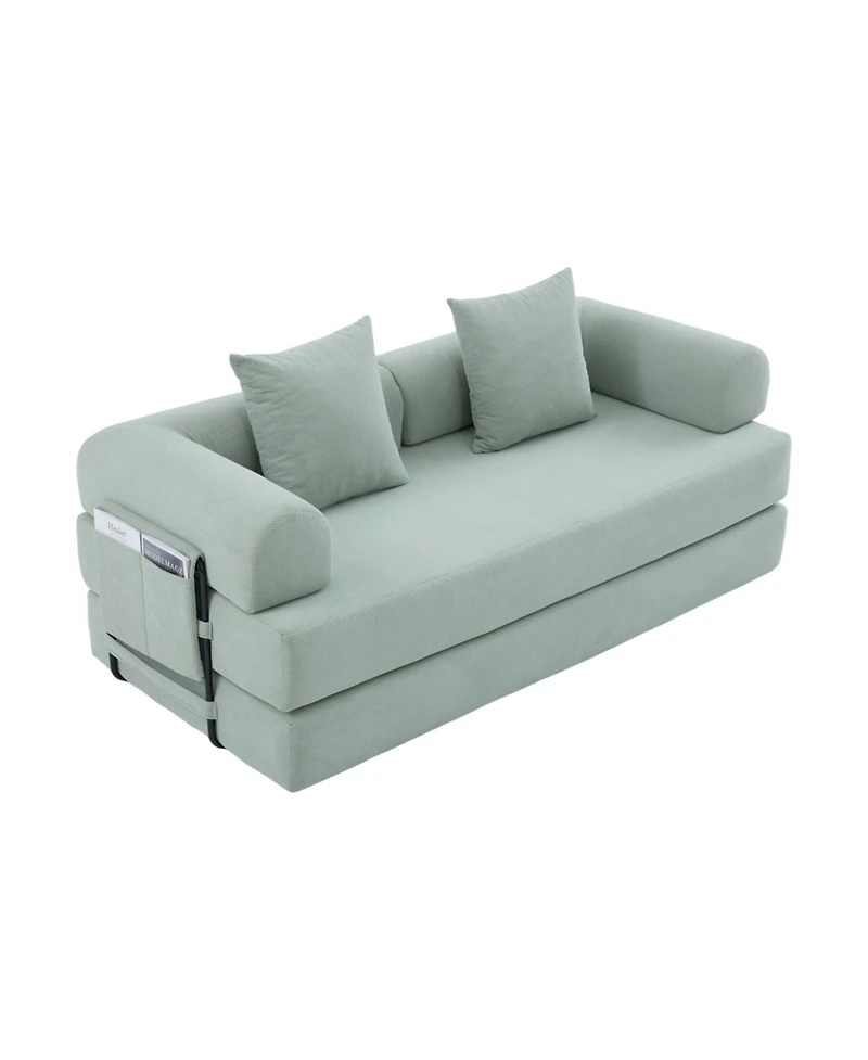 Streamdale Foldable & Compressible Sofa with Metal Frame for Small Spaces