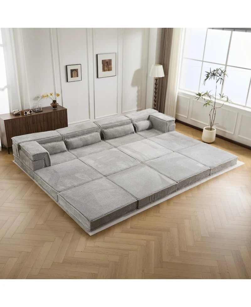 Streamdale Furniture Compression Sofa, Convertible Floor Sofa Bed