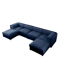Streamdale Furniture Modular Sectional Sofa with Storage, Extra Large U Shaped Couch, Blue