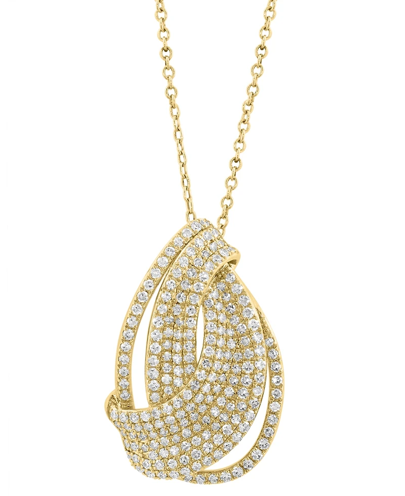 Effy Collection Diamond Pendant Necklace (5/8 ct. t.w.) in 14k Yellow Gold