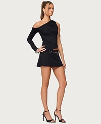 Edikted Women's Lucretia Asymmetric Off Shoulder Top