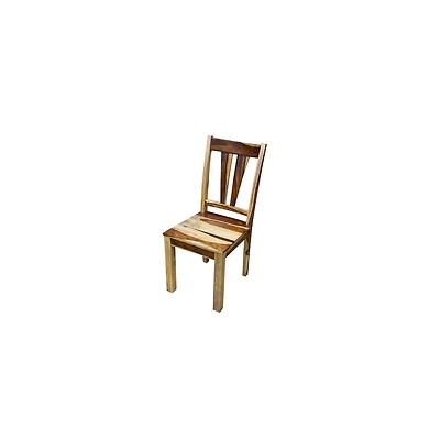 Porter Designs 2-Piece Solid Sheesham Wood Dining Chair Set with Kalispell Design