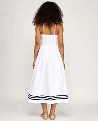 Seni & Cade Juniors' Sweetheart Neck Midi Dress