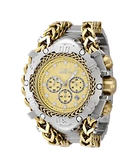 Invicta Men's 48190 Gladiator Quartz Chronograph Silver, Gold Dial Watch