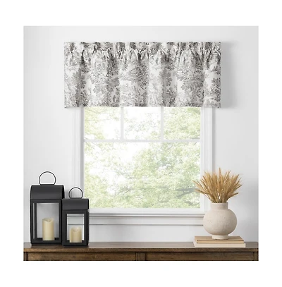 Ellis Curtain Victoria Park Toile Water Proof Room Darkening Blackout Tailored Window Valance - 70 x 12