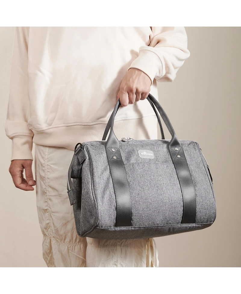 Sunveno Wide Open Frame Diaper Tote Bag, Baby Travel Bag