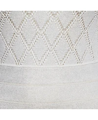 Pre-Owned Balmain Women's Ivory Lurex Knit Sleeveless Mini Dress