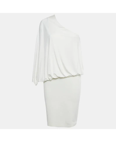 Pre-Owned Givenchy Women's White Jersey One Shoulder Short Dress