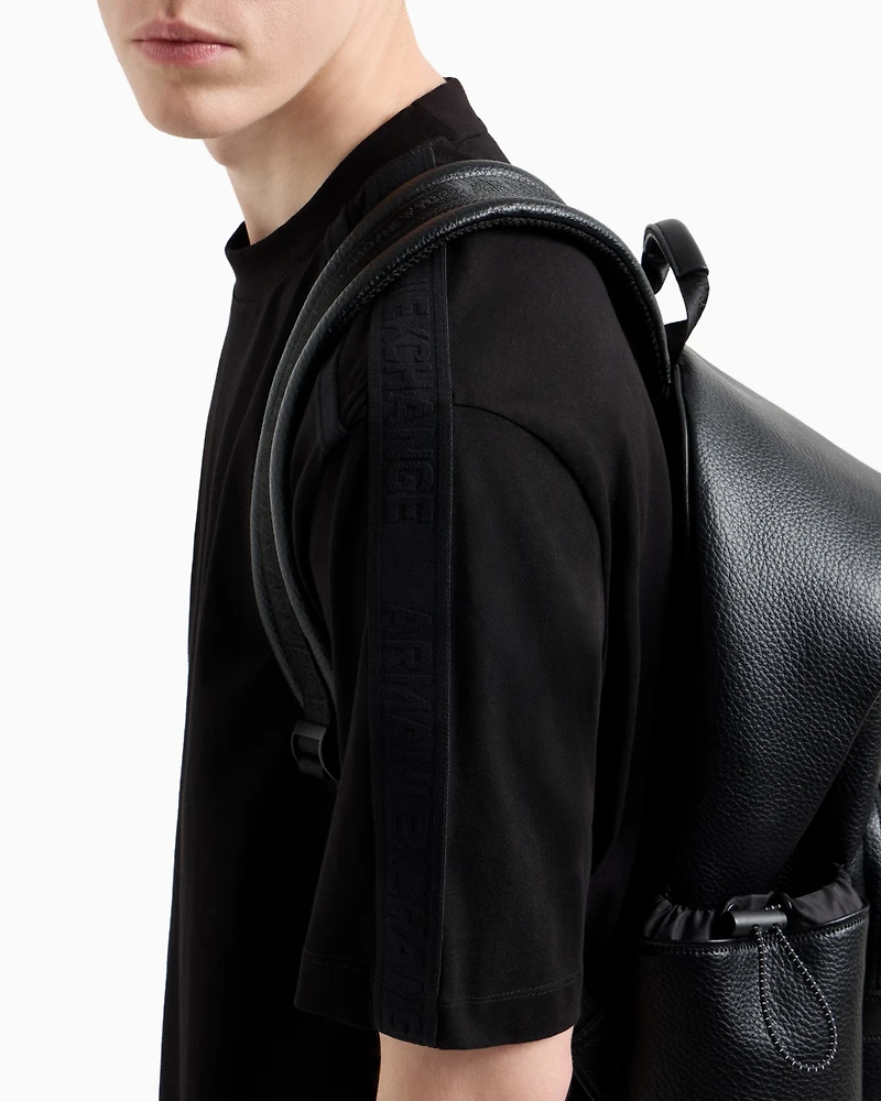 A|X Armani Exchange Men's Regular-Fit Logo Tape T-Shirt