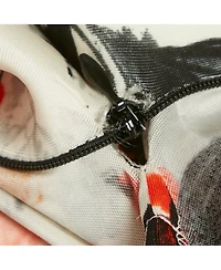 Pre-Owned Balenciaga Women's Orange Floral Print Jersey Mini Dress