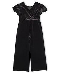 Florence Eiseman Big Girls Black Velvet Jumpsuit