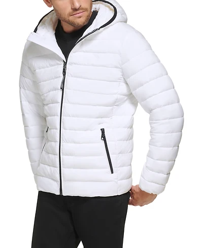 Calvin Klein Men's Hooded & Quilted Packable Jacket