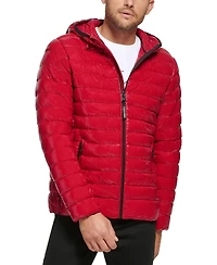 Calvin Klein Men's Hooded & Quilted Packable Jacket