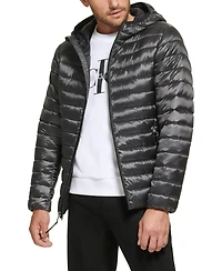 Calvin Klein Men's Hooded & Quilted Packable Jacket