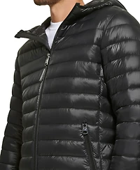 Calvin Klein Men's Hooded & Quilted Packable Jacket