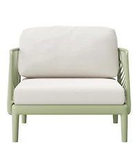 WestinTrends Modern Outdoor Polypropylene Resin Deep Seating Patio Club Chair (Set of 2)